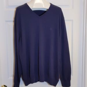 Tall - 2XLT IZOD V-Neck Sweater, Blue